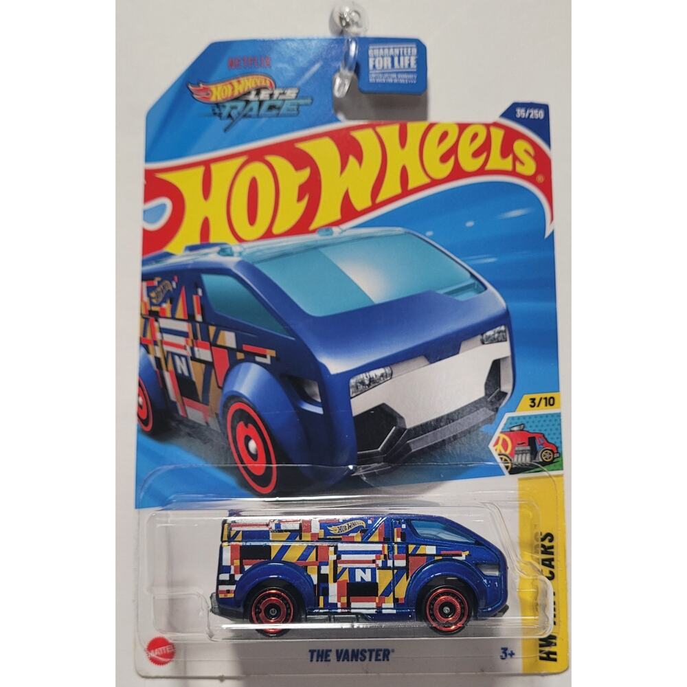 2025 Hot Wheels The Vanster 35/250 Blue w/Red HW Art Cars Series 3/10